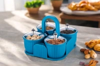 4 Jar Dryfruits Set, Candy, Chocolate, Snacks Storage Jar, Masala Jar set For Home And Kitchen 1 Peice Spice Set