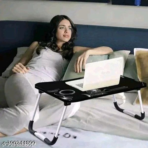 Study Table/Bed Table/Foldable and Portable Wooden/Writing Desk for Office/Home/School