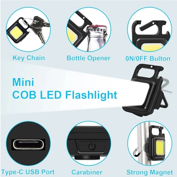 Rechargeable Keychain Flashlight 