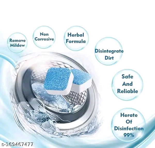 Washing Machine Cleaner Tablet (25 Pcs), Solid Washer Deep Cleaning Tablet