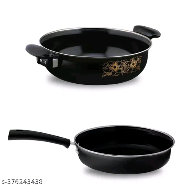 Classy Nonstick Cookware Kadai & Fry Pan For Kitchen, 26 cm Diameter 3.5 L, 26 cm, Capacity 1.5 L, cast Iron, 2.9mm Thickness