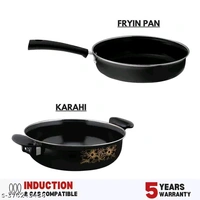 Classy Nonstick Cookware Kadai & Fry Pan For Kitchen, 26 cm Diameter 3.5 L, 26 cm, Capacity 1.5 L, cast Iron, 2.9mm Thickness