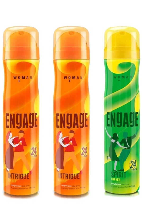 Engage Deo Combo Pack Of 3 Set For Women(150ml × 3=450ml)