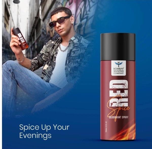 BOMBAY SHAVING COMPANY Red Spice & Black Vibe 150ml × 2 Combo Deodorant Spray ( 300ml, Pack Of 2 )