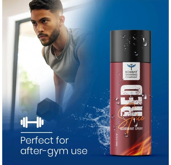 BOMBAY SHAVING COMPANY Red Spice & Black Vibe 150ml × 2 Combo Deodorant Spray ( 300ml, Pack Of 2 )