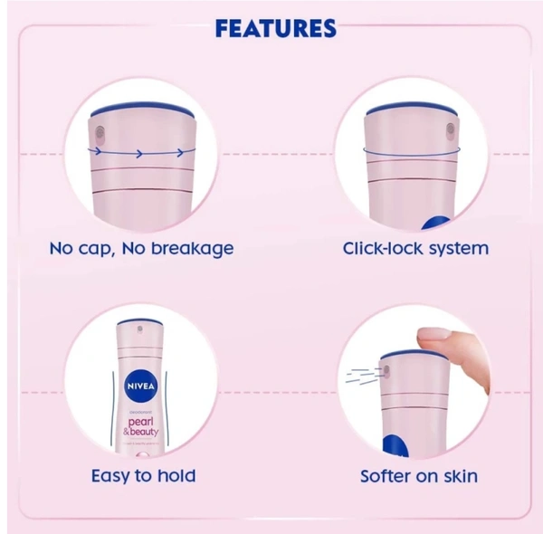 NIVEA Pearl & Beauty Deo For Women ( 300ml, Pack Of 2 )