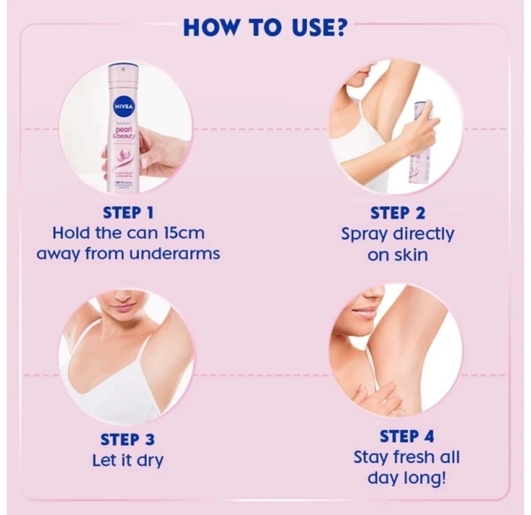 NIVEA Pearl & Beauty Deo For Women ( 300ml, Pack Of 2 )
