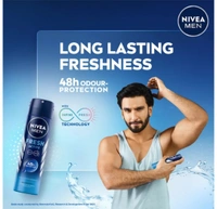 NIVEA Men Fresh Active Long Lasting Anti-Perspirant Deodorant Spray ( 450ml, Pack Of 3 )