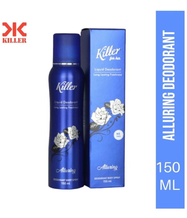 KILLER No Gas Premium Deodorant Spray For Women ( 750ml, Pack Of 5 )