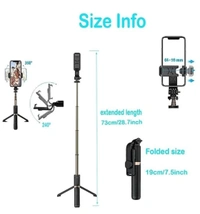 Selfie Stick Tripod, Extendable Selfie Stick with Detachable Wireless Remote and Tripod Stand Selfie Stick Bluetooth Selfie Stick (Black, Remote Included)Name: Pepino Hold up Selfie