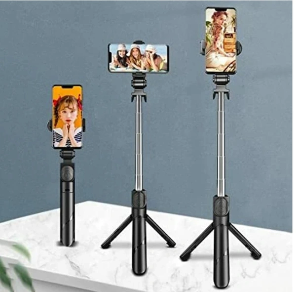 Selfie Stick Tripod, Extendable Selfie Stick with Detachable Wireless Remote and Tripod Stand Selfie Stick Bluetooth Selfie Stick (Black, Remote Included)Name: Pepino Hold up Selfie