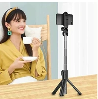 Selfie Stick Tripod, Extendable Selfie Stick with Detachable Wireless Remote and Tripod Stand Selfie Stick Bluetooth Selfie Stick (Black, Remote Included)Name: Pepino Hold up Selfie