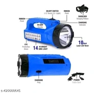 REAL RECHARGEBLE WATERPROOF LED TORCH LIGHT WITH SIDE 12 BRIGHT LED LONG RANGE TORCH LIGHT FLASHLIGHT EMERGENCY LIGHT (MULTICOLOUR)