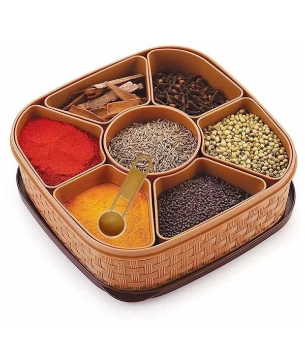  7 In 1 Plastic Masala Box 