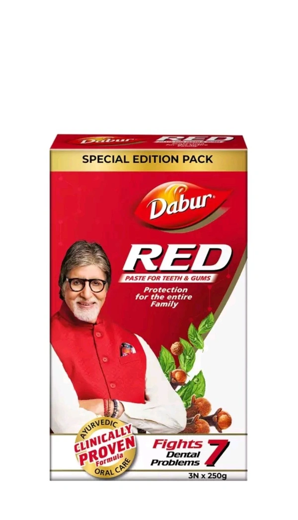 DABUR RED Tooth Paste 750gm ( 250g × 3 )