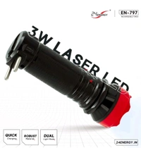 Rechargeable Pocket Flashlight LED Torch Portable, Travel-Friendly EN-797 Torch 1 1 (Multicolor Rechargeable)