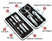 Grooming Kit - 7 in 1 Professional Manicure Pedicure Set Nail Clipper Set