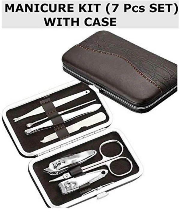 Grooming Kit - 7 in 1 Professional Manicure Pedicure Set Nail Clipper Set