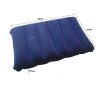 Velvet Air Inflatable Travel Pillow ( Blue )