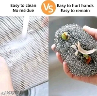 Non-Scratch Dish Wash Cloth (Pack of 15) Steel Wire Dish Cloth, Wire Dishwashing Rags for Wet and Dry Stainless Steel Scrubber Non-Scratch Wire Dishcloth for Washing Dishes Sinks Counters
