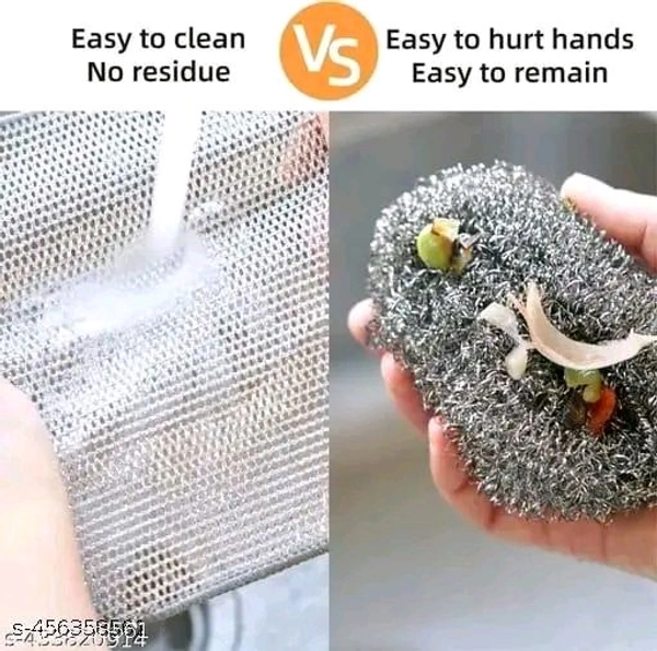Non-Scratch Dish Wash Cloth (Pack of 15) Steel Wire Dish Cloth, Wire Dishwashing Rags for Wet and Dry Stainless Steel Scrubber Non-Scratch Wire Dishcloth for Washing Dishes Sinks Counters