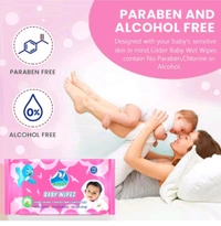 GLIDER Baby Wipes With Aloe Vera, Vitamin E & Mild Fragrance ( Pack Of 2 )