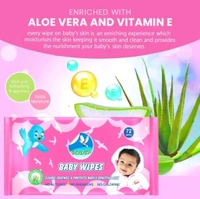 GLIDER Baby Wipes With Aloe Vera, Vitamin E & Mild Fragrance ( Pack Of 2 )