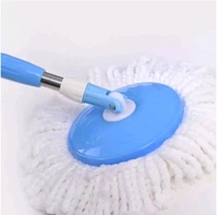 Shopglobal Run Wet 360° Spin Floor Cleaning Tech Bucket Set ( 1 Bucket,1Mop Rod Stick, 2 Refills )