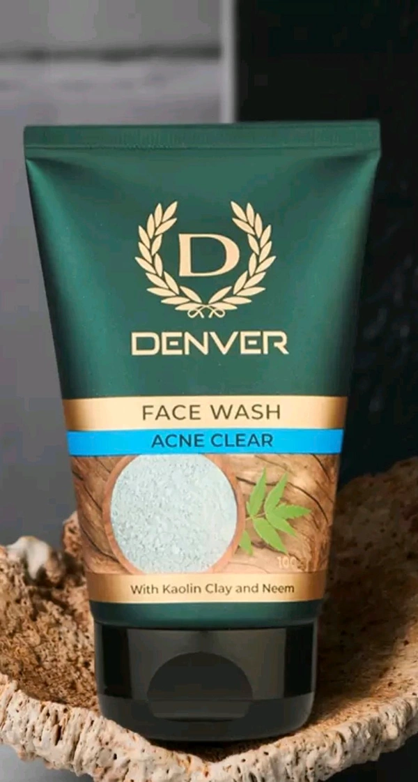 Denver Acne Clear Face Wash with Kaolin Clay & Neem -100g