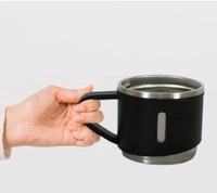 Stainless Steel Vacuum Coffee / Tea Cup, Tea Mug Hot Insulated Double Wall Stainless Steel, Coffee, and Milk Cup with Handle Easy To Carry: Coffee Cup (6 pc)
