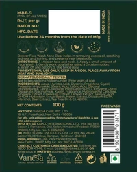 Denver Acne Clear Face Wash with Kaolin Clay & Neem -100g