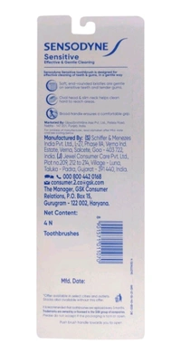 SENSODYNE Sensitive with soft rounded bristles Soft Toothbrush - Pack Of 4