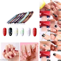 Viomy Complete Professional Nail Art Kit With 24 Pcs Glass Bottles Glitter, 100 Nails, 3 Nail Tapes, 05 Nail Art Brush, 03 Nail Dotting Pen With 2 Nail Glue (Nail Art Kit)