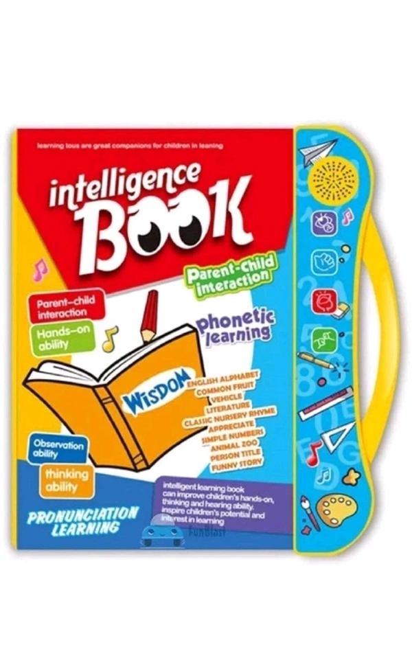 KidsBug Intelligence Book, Interactive Children Book, Musical English Educational Phonetic Learning Book for 3 + Year Kids, Educational Toys