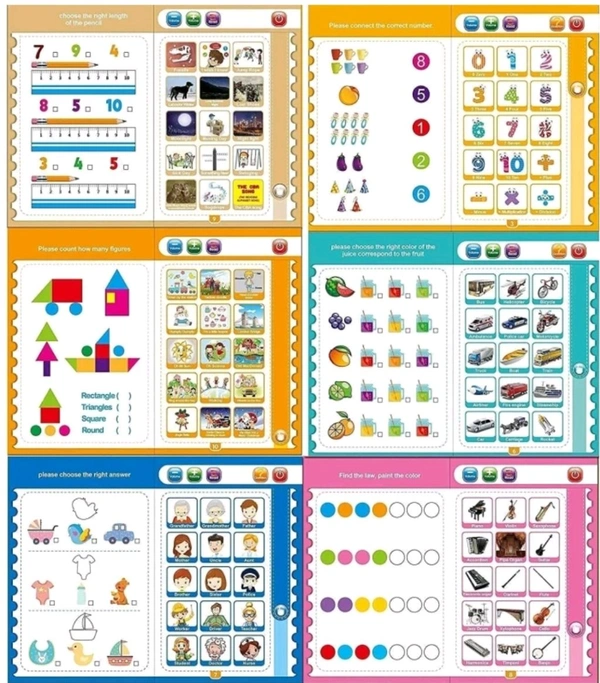 KidsBug Intelligence Book, Interactive Children Book, Musical English Educational Phonetic Learning Book for 3 + Year Kids, Educational Toys