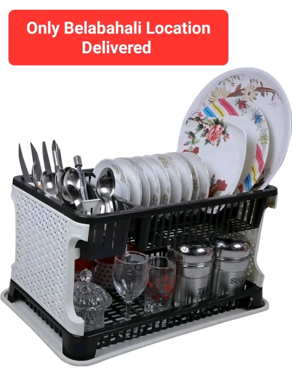 Kitchen Organiser Rack Utensil Kitchen Rack ( Plastic )