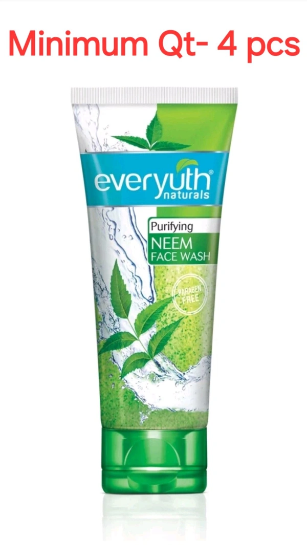 Everyuth Naturals Purifying Neem Antibacterial Neem & Tea Tree Oil Hydrated, Clear Face Wash (150 g)