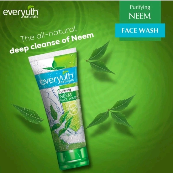 Everyuth Naturals Purifying Neem Antibacterial Neem & Tea Tree Oil Hydrated, Clear Face Wash (150 g)