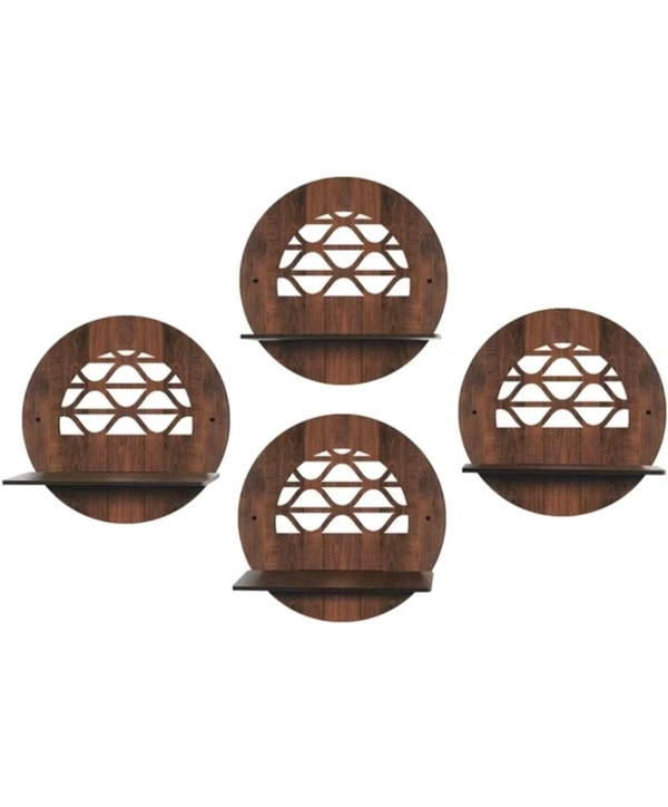 wall hanging Wall Shelf (Number of Shelves - 4) (9.5 inch, Brown)
