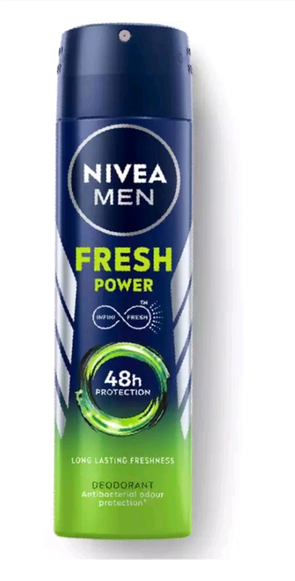 NIVEA Fresh Power Deodorant Sprsy For Men (150ml) - Pack Of 1