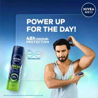 NIVEA Fresh Power Deodorant Sprsy For Men (150ml) - Pack Of 1