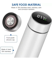 Smart LED Temperature Water Bottle (500ml) - White
