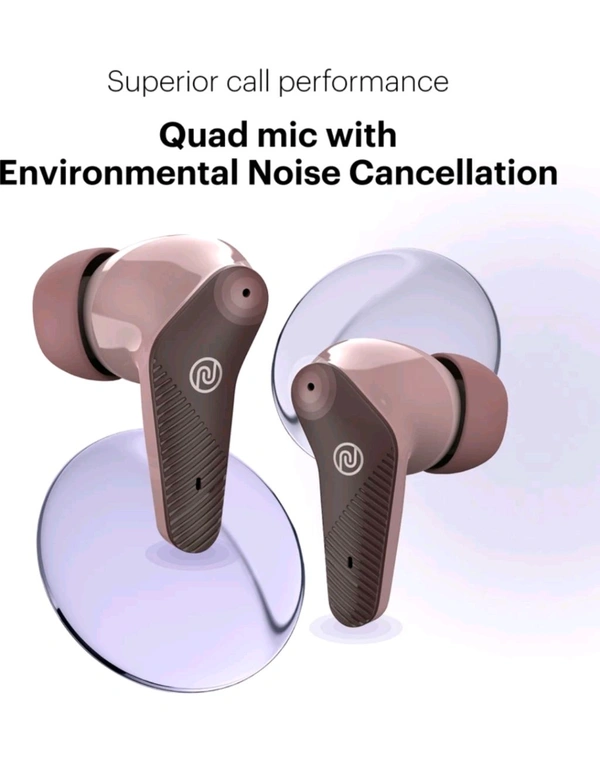 Noise
Buds VS102 Neo with 40 Hrs Playtime, Environmental Noise Cancellation, Quad Mic Bluetooth Headset (Deep wine, True Wireless)