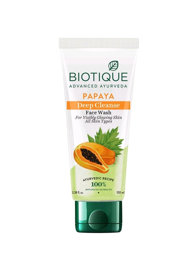 BIOTIQUE Papaya Deep Cleanse Facewash ( 100ml )