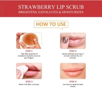 OXYGLOW HERBALS Lip Balm Scrub For Lightning & Brightening Dark Lip Scrub Strawberry ( 20g )