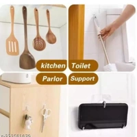 Wall Hooks & Wall Hangers Tex Hooks Pack of 30, for Wall Heavy Duty, Self Adhesive Hook, Wall hangings, Kitchen Accessories Items, Clothes Hanging, Sticky Photo Frame Hangers, Strong