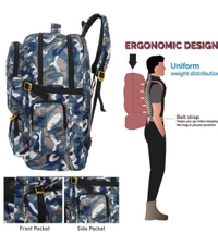 Stylish Backpack For Traveling, Camping ( 55 L ) - Grey