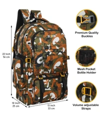 Stylish Backpack For Traveling, Camping ( 55 L ) - Brown