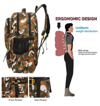 Stylish Backpack For Traveling, Camping ( 55 L ) - Brown