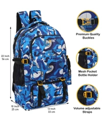 Stylish Backpack For Traveling, Camping ( 55 L ) - Blue